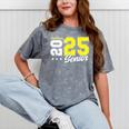 Football Senior Night Football Senior 2025 Graduation 55 Mineral Wash Tshirts Mineral Gray