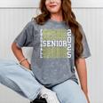 Football Senior Night Football Senior 2025 Graduation 56 Mineral Wash Tshirts Mineral Gray