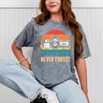 Never Forget Retro 80s 90s Floppy VHS Cassette Nostalgia Mineral Wash Tshirts Mineral Gray