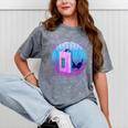 Never Forget Retro 80s 90s Nostalgia Mineral Wash Tshirts Mineral Gray