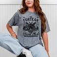 Fortean Social Club Bigfoot Mothman Alien Cryptid Introvert Mineral Wash Tshirts Mineral Gray
