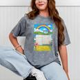Frutiger Aero Aesthetic Rainbow Glitch Art Mineral Wash Tshirts Mineral Gray