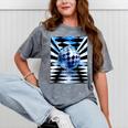 Frutiger Aero Aesthetic Tech Checkered Room Orb Sky Raglan Baseball Tee Mineral Wash Tshirts Mineral Gray