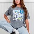 Frutiger Aero Aesthetic Tech Great Wave Of Kanagawa Fishes Mineral Wash Tshirts Mineral Gray Frutiger Aero Aesthetic Tech Great Wave Of Kanagawa Fishes Mineral Wash Tshirts Mineral Gray