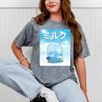 Frutiger Aero Aesthetic Tech Kawaii Milk Underwater Fishes Mineral Wash Tshirts Mineral Gray Frutiger Aero Aesthetic Tech Kawaii Milk Underwater Fishes Mineral Wash Tshirts Mineral Gray