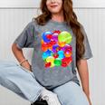 Frutiger Aero Aesthetic Tech Orb Pattern Heart Cherry Lips Mineral Wash Tshirts Mineral Gray