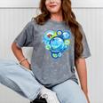 Frutiger Aero Metro Abstract Maximalism 2000s Nostalgia Premium Tri-Blend Mineral Wash Tshirts Mineral Gray
