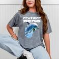 Frutiger Aero Splashy Dolphin Y2k Aesthetic Graphic Premium Mineral Wash Tshirts Mineral Gray