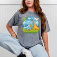 Frutiger Aero Y2K Fashion Trends Statement Piece Tech Orange Premium Mineral Wash Tshirts Mineral Gray