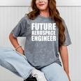Future Aerospace Engineer College Graduate Graduation Mineral Wash Tshirts Mineral Gray