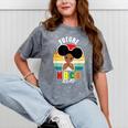 Future HBCU Grad Graduate Afro Girl College Graduation Mineral Wash Tshirts Mineral Gray