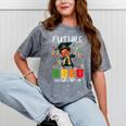 Future HBCU Grad History Boy Graduation HBCU Kids Mineral Wash Tshirts Mineral Gray