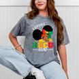 Future HBCU Grad History Girl Graduation HBCU Kids Mineral Wash Tshirts Mineral Gray