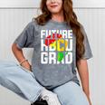 Future HBCU Graduate Afro Girls College Graduation Mineral Wash Tshirts Mineral Gray