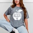 Geography Teacher Est 2018 School Graduation T Shirt Mineral Wash Tshirts Mineral Gray