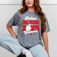 Girlfriend Of a 2025 Graduate Prom Graduation 25 VolleyBall Mineral Wash Tshirts Mineral Gray