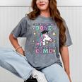 Girls 3rd Grade Graduation Magical Unicorn Mineral Wash Tshirts Mineral Gray