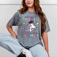 Girls Pre-K Graduation Magical Unicorn Mineral Wash Tshirts Mineral Gray