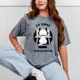 Go Away I'm Introverting Cat With Coffee Mineral Wash Tshirts Mineral Gray Go Away I'm Introverting Cat With Coffee Mineral Wash Tshirts Mineral Gray