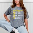 Goal Digger Inspirational Quotes Master's Degree Graduation Mineral Wash Tshirts Mineral Gray