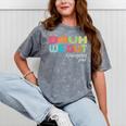 Goodbye Kindergarten Hello 1st Grade Kindergarten Graduation Premium Mineral Wash Tshirts Mineral Gray