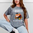 I Graduated Can I Go Back To Bed Sleepy Red Panda Graduation Mineral Wash Tshirts Mineral Gray