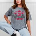 Graduation 2022 My Happy Class Is Outta Here Senior Mineral Wash Tshirts Mineral Gray