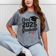Graduation 2025 Senior 2025 Class Of 2025 Graduate Mineral Wash Tshirts Mineral Gray