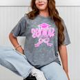 Graduation 2026 Senior 2026 Class Of 2026 Coquette Pink Girl Mineral Wash Tshirts Mineral Gray