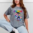 Graduation 2nd Grade Unicorn Roller Skate Girls Grad Mineral Wash Tshirts Mineral Gray