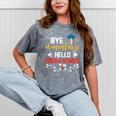 Graduation Bye Elementary Hello Middle School Graduate Mineral Wash Tshirts Mineral Gray