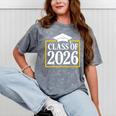 Graduation Class Of 2026 Senior 2026 Mineral Wash Tshirts Mineral Gray