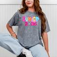 Graduation Class Of 2026 Senior Pink Coquette Bow 2026 Grade Mineral Wash Tshirts Mineral Gray