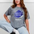 Graduation Graduated Creative Writing Degree University Mineral Wash Tshirts Mineral Gray