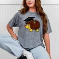 Graduation Hedgehog 2017 Graduate Graduation T-Shirt Mineral Wash Tshirts Mineral Gray