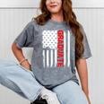 Graduation High School College Flag Graduate T Shirt 2018 Mineral Wash Tshirts Mineral Gray