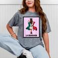 Graduation Latina Educated La Graduada Mexican Bingo Card Mineral Wash Tshirts Mineral Gray