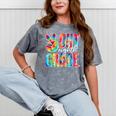 Graduation Peace Sign Out Eighth Grade Tie Dye Hippie Mineral Wash Tshirts Mineral Gray