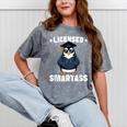 Graduation Penguin Licensed Smartass Graduate Mineral Wash Tshirts Mineral Gray