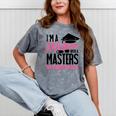 Graduation T Shirt For Mom Mother With A Master's Degree Tee Mineral Wash Tshirts Mineral Gray