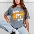 Graduation Video Gamer Game Over Class Of 2026 Senior Mineral Wash Tshirts Mineral Gray