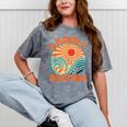 Groovy Brother 70s Aesthetic Nostalgia 1970's Retro Brother Mineral Wash Tshirts Mineral Gray