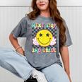 Groovy Next Stop 2nd Grade 1st Grade Graduation 2025 Mineral Wash Tshirts Mineral Gray
