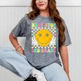 Groovy Next Stop 2nd Grade 1st Grade Graduation 2025 Premium Mineral Wash Tshirts Mineral Gray