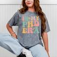 Groovy In My Phd Era Doctorate Graduation Mineral Wash Tshirts Mineral Gray
