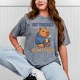 Grouchy Capybara Not Friendly Do Not Touch Introvert Premium Tri-Blend Mineral Wash Tshirts Mineral Gray Grouchy Capybara Not Friendly Do Not Touch Introvert Premium Tri-Blend Mineral Wash Tshirts Mineral Gray