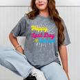 Happy Last Day Of School Graduation Teacher Students Mineral Wash Tshirts Mineral Gray