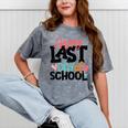 Happy Last Day Of School Kids Teacher Student Graduation Mineral Wash Tshirts Mineral Gray
