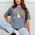 Happy Last Day Of School Teacher Student Graduation Unicorn Mineral Wash Tshirts Mineral Gray