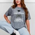 High School Graduation Shirt Video Gamer Nerd Geek Game Mineral Wash Tshirts Mineral Gray